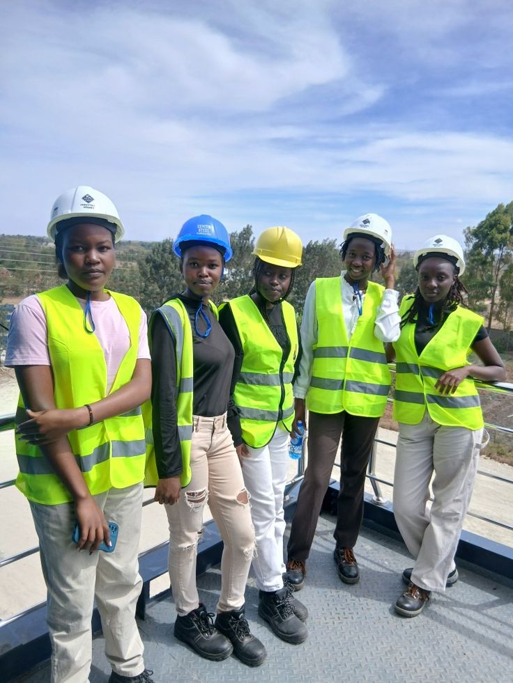 Students on-site, aspiring to build
